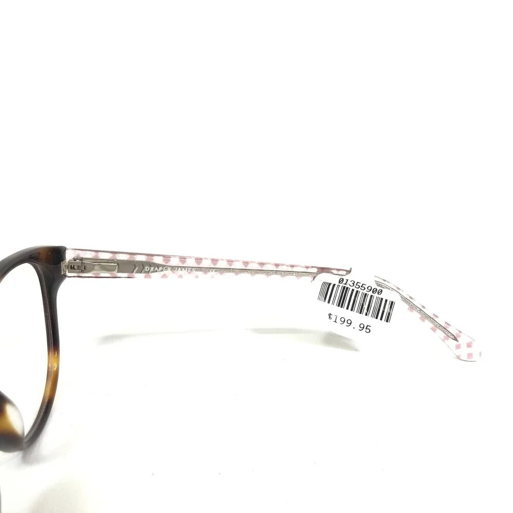 Draper James Eyeglasses Frames DJ5019 215 TORTOISE Pink Clear Square 52-18-140